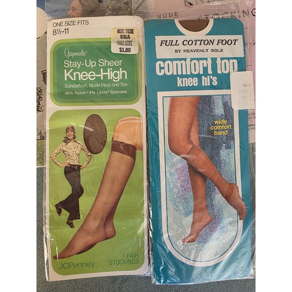 Lot of Women's Vintage Hosiery & Knee-High Socks New in Packaging - Picture 4 of 6